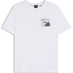 BOSS - Relaxed-fit T-shirt - Met Decoratieve Reflecterende Accenten