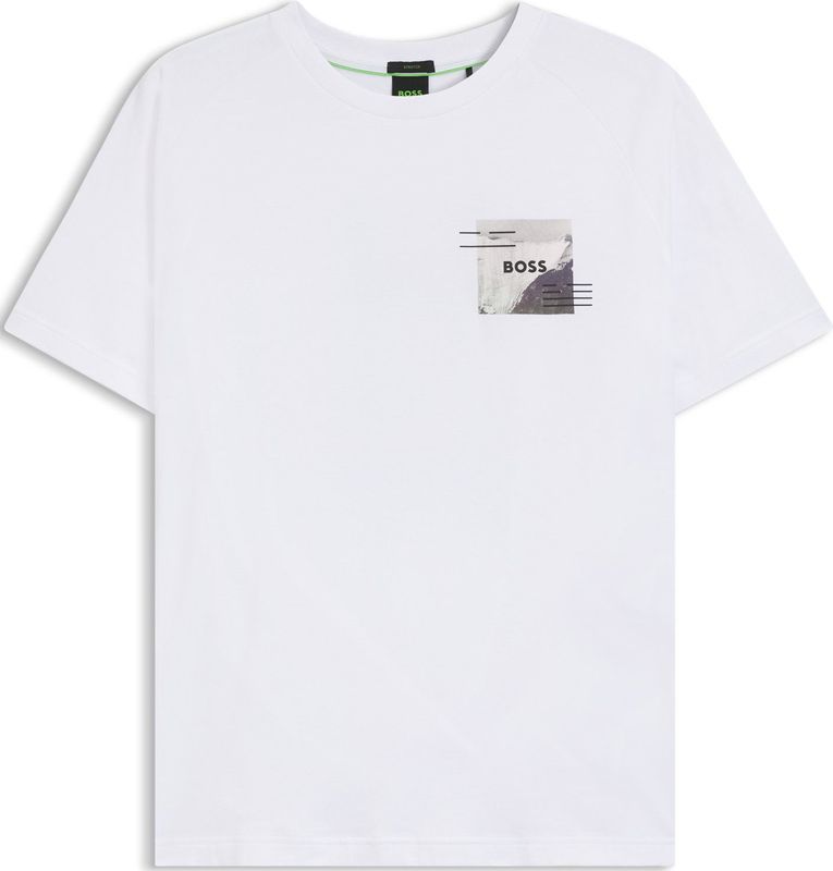 BOSS - Relaxed-fit T-shirt - Met Decoratieve Reflecterende Accenten