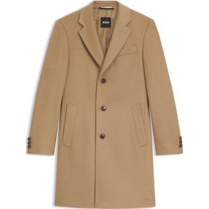 Slim-fit mantel van wol en kasjmier