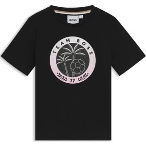 BOSS T-Shirt - Team BOSS - Zwart/Roze - BOSS - 10 jaar (140) - T-Shirts