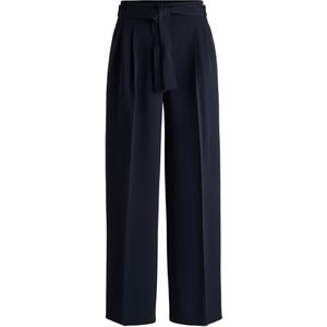 Relaxed-fit broek van Japanse crêpe