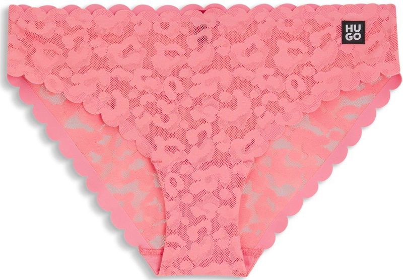 HUGO Womenswear - Slip - Luipaarddessin - Kant - Geschulpte Randen