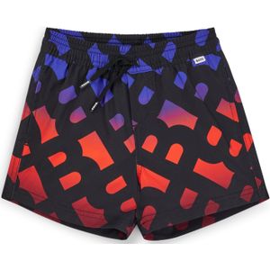 Zwemshorts voor kinderen met monogramprint in kleurverloop