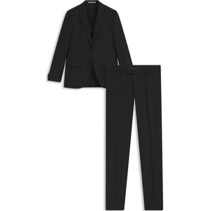 Slim-fit driedelig pak met dessin van scheerwol