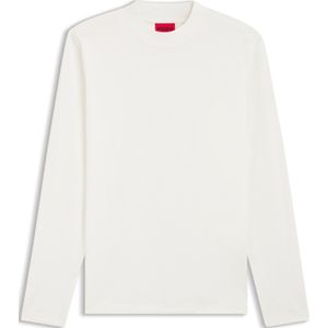 Slim-fit T-shirt met hoge hals van gemerceriseerde katoen