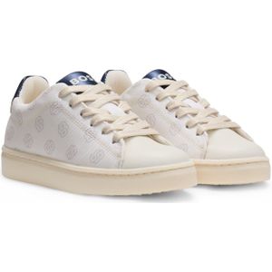 Imitatieleren kindersneakers met monogrammen