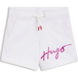 Kindershorts van een katoenmix met metallic logo