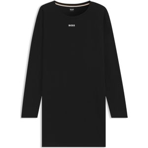 BOSS - Nachthemd - Stretchkatoen - Lange Mouwen - Logoprint