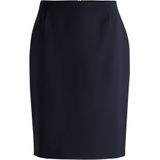 Slim-fit kokerrok van in Italië vervaardigde scheerwol