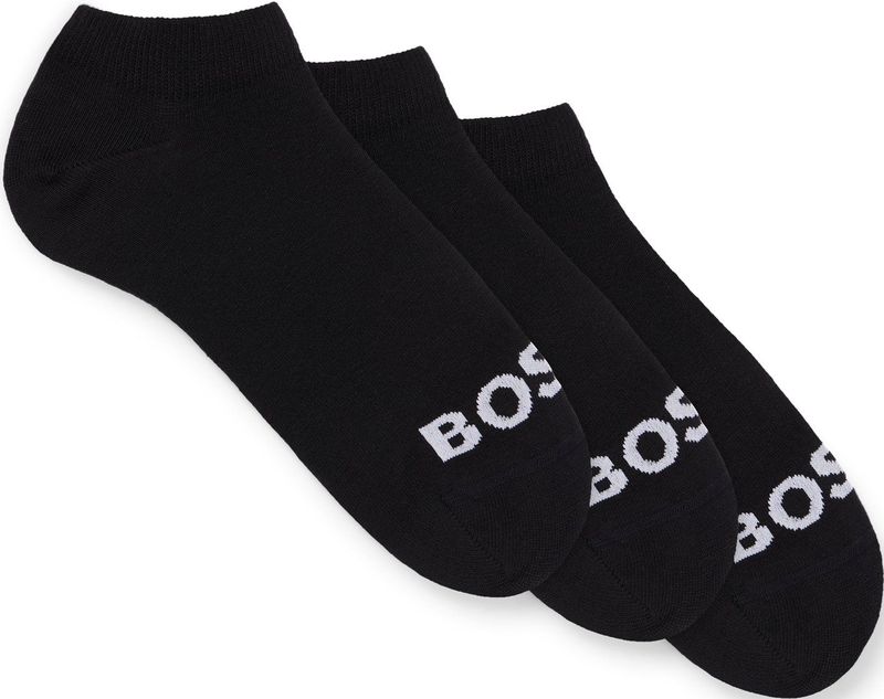 BOSS - Sneakersokken 3P AS Logo CC W - Zwart - Set van 3
