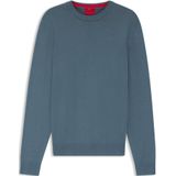 Katoenen trui in een slim-fit met logodetail