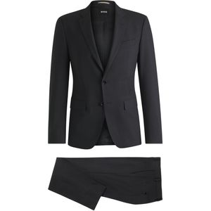 Tweedelig slim-fit pak van stretchwol