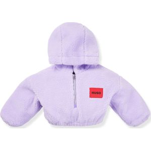 Kinderhoodie van sherpa met logostiksel aan de achterkant