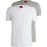 HUGO - T-shirt - Wit - 2-Pack - Slim Fit - Katoen