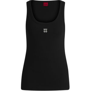 HUGO Datamia - Wit - 66% Katoen, 29% Polyester (Gerecycled), 5% Elastaan