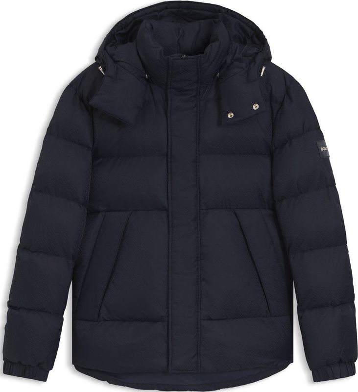 BOSS - Waterafstotende Jas - Monogramjacquard