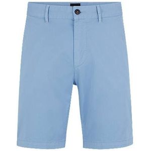 Slim-fit shorts van katoenen twill met stretch