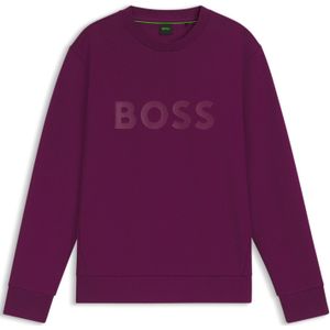 Sweatshirt van stretchkatoen met sandwich-logo