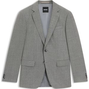 Slim-fit blazer van stretchwol met dessin