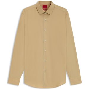 Slim-fit overhemd in een popeline van gemakkelijk te strijken katoen