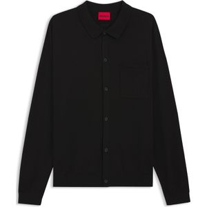 Gebreid regular-fit jack met geribde details