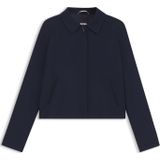 BOSS - Korte Damesblazer - Effen - Viscose - Regular Fit - Fly-Away-Kraag