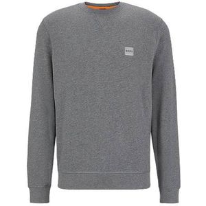 Relaxed-fit sweatshirt van katoen met logopatch