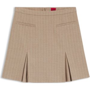 Hugo - Ramola 10272052 01 - Minirok - Krijtstreep - Stretch Flanel