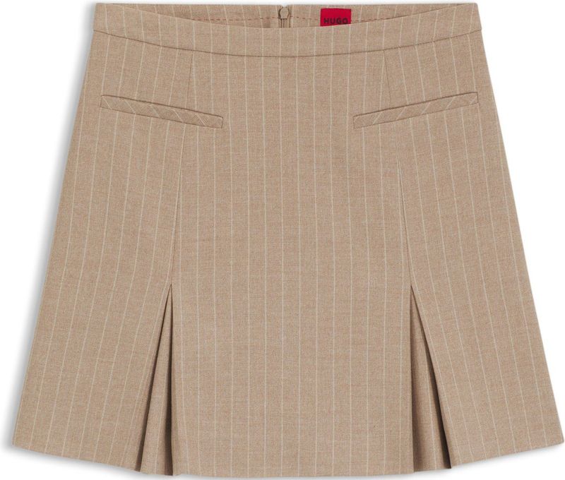 Hugo - Ramola 10272052 01 - Minirok - Krijtstreep - Stretch Flanel