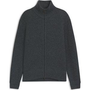 Vest van wol en kasjmier met ritssluiting uit de BECKHAM x BOSS-collectie