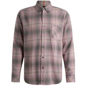 Regular-fit overhemd van katoenen flanel