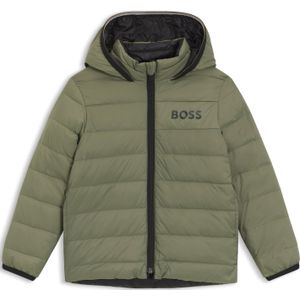 Omkeerbare, waterafstotende kinderjas met met donsvulling