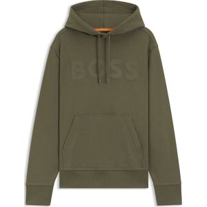 BOSS - Regular-fit Hoodie - Katoenen Sweatstof - Groot Logo