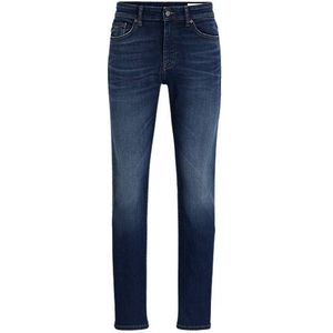 Slim-fit jeans van donkerblauw superstretchdenim