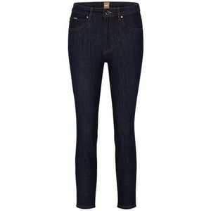 Kortere slim-fit jeans van Stay Indigo-stretchdenim