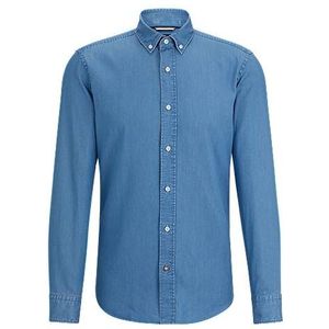 Casual-fit overhemd met buttondownkraag
