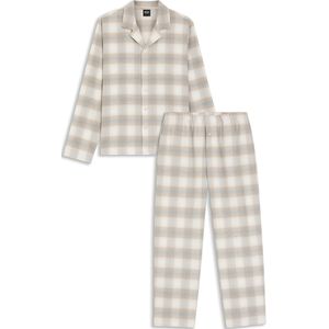 Pyjama van katoenen flanel met vichyruiten