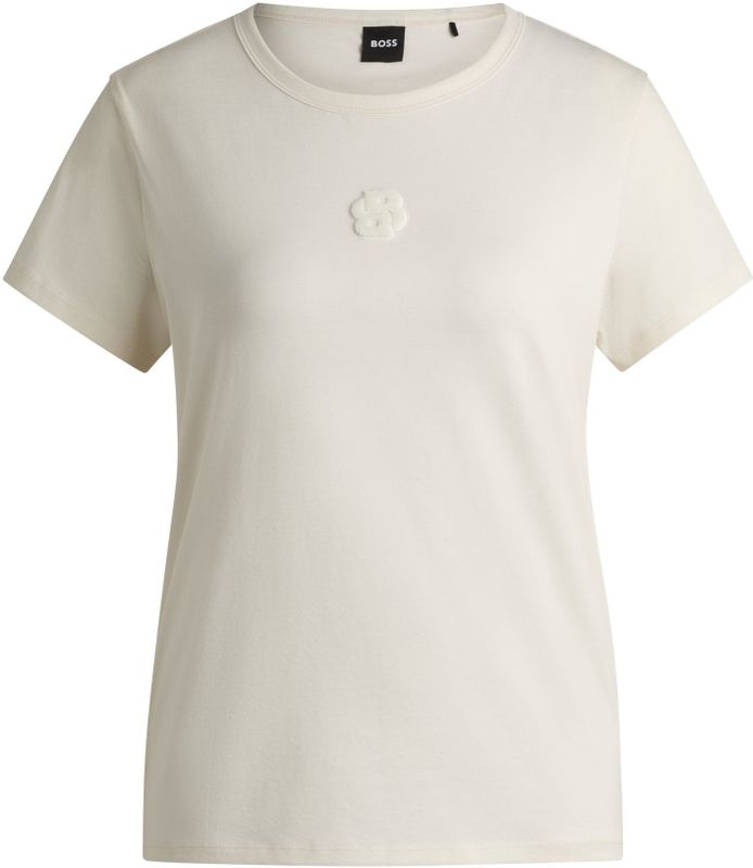BOSS - T-shirt - Gemerceriseerd Katoen - Double B-monogram