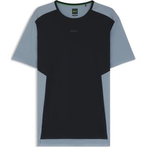BOSS - Actief T-shirt - Slim-fit - Sneldrogend - Met Decoratieve Reflecterende Details
