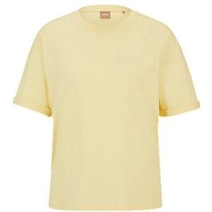 Regular-fit T-shirt van katoenen jersey met print op de borst