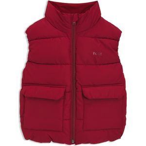 Waterafstotende bodywarmer met logoprint voor kinderen