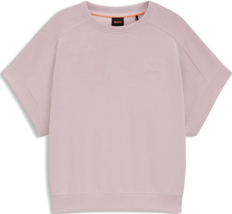 BOSS Orange - ENARI - T-shirt - Loose Fit - Effen - Korte Mouwen