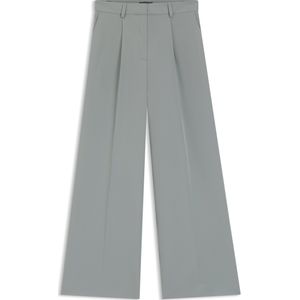 Broek met wijde pijpen van stretchmateriaal