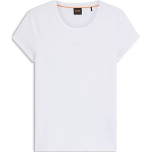 Slim-fit T-shirt van stretchkatoen met logostiksel
