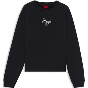 HUGO - Deroxina_6 - Sweatshirt - Zwart / Wit - Losse Pasvorm