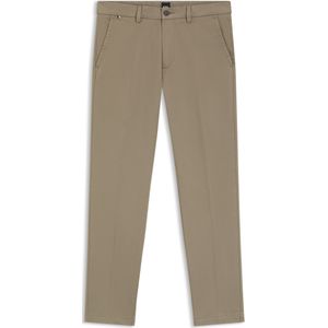Slim-fit twill broek van stretchkatoen