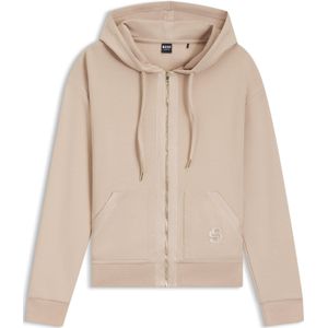 Hoodie van een katoenmix met rits en Double B-monogram