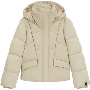 BOSS - Pepule5 - Gewatteerde Jas - Beige - Met Capuchon