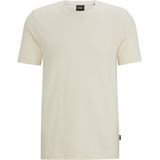BOSS - T-shirt - Katoenmix - Met Bobbelige Jacquardstructuur