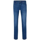 Slim-fit jeans van blauw Italiaans denim met een kasjmierfeel